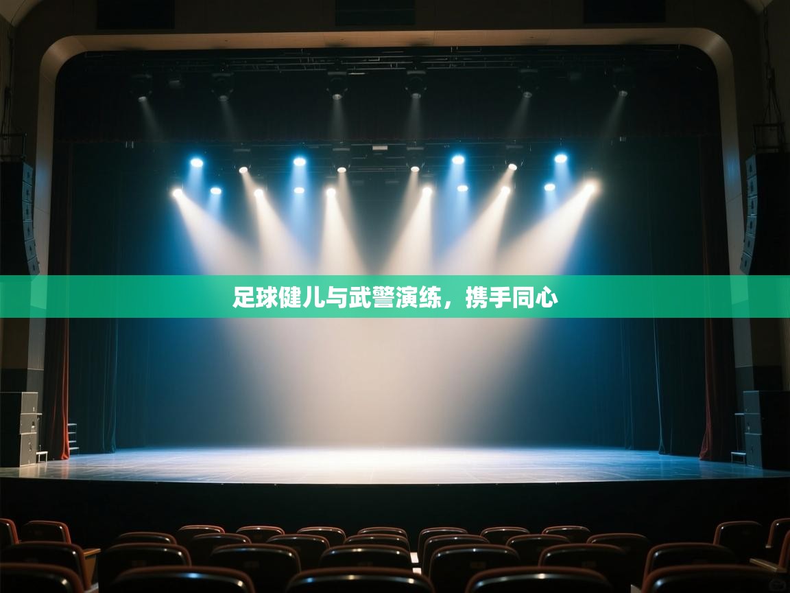 足球健儿与武警演练，携手同心  第1张